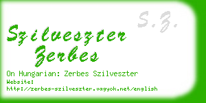szilveszter zerbes business card